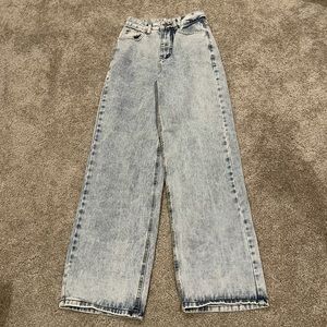 Wide leg jeans high rise